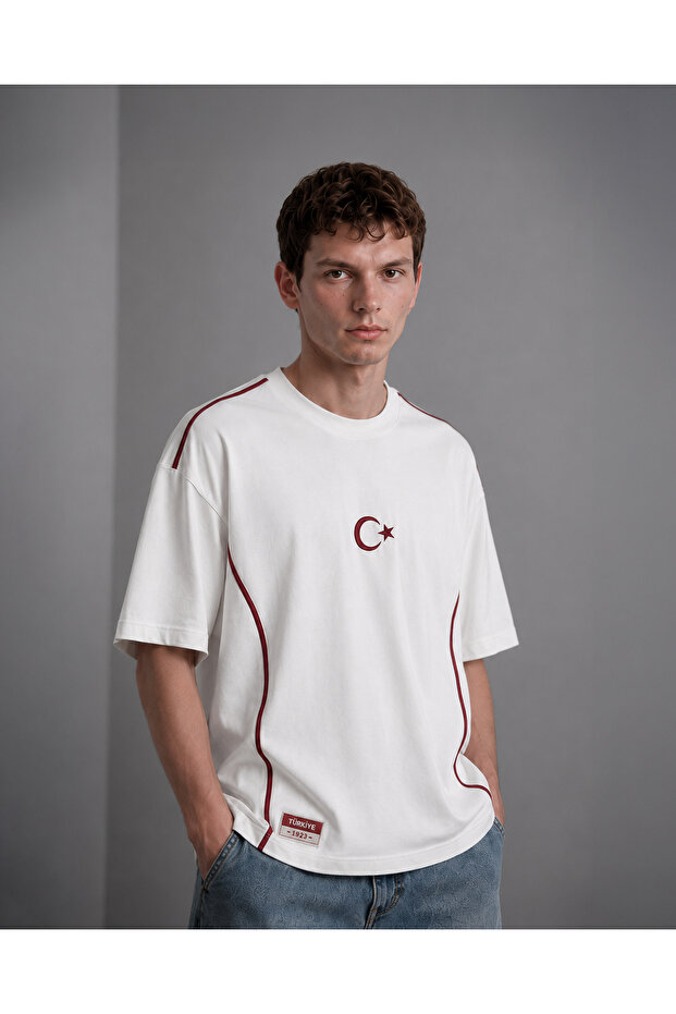Ay-Yıldız Oversize (Beyaz)