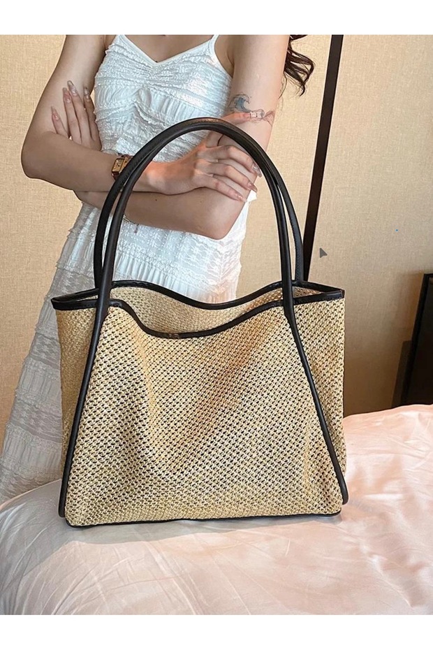 Lumi Rosee İtal Yavlulu Hasır Women's Hand, Arm and Shoulder Bag