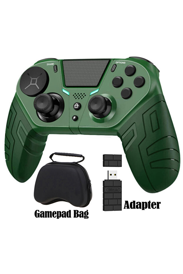 محول تحكم Green حقيبة لأجهزة PS4 و PS3 و PS4 و 3 و PC و Android والهواتف المحمولة اللاسلكية