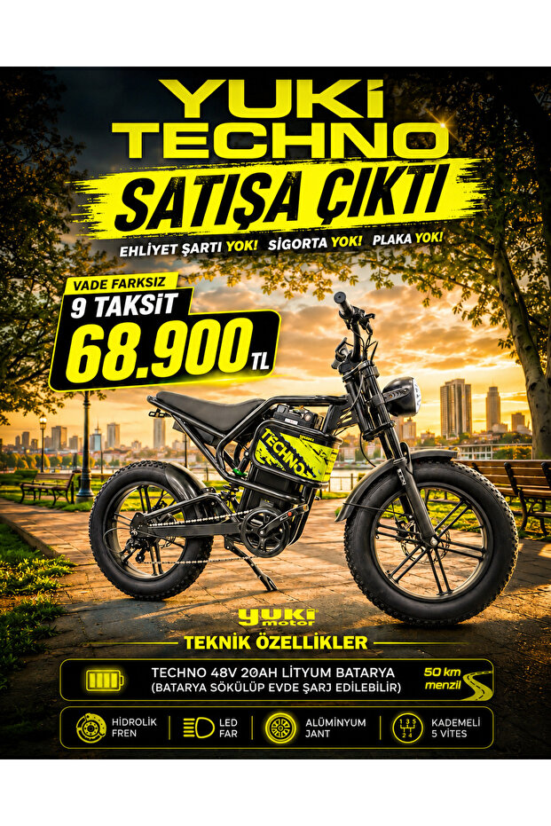 TECHNO ELEKTRİKLİ BİSİKLET