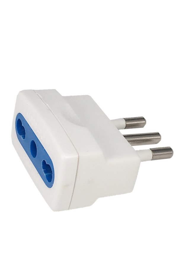 Type 3 1 way to 3 way Italian to Italian 3 pins plug travel adaptror 10A for Chile, Uruguay, Italy
