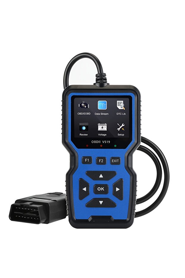 أداة تشخيص OBD2 احترافية زرقاء لإصلاح المركبات الثقيلة - قارئ/مسح أكواد الأعطال، يدعم