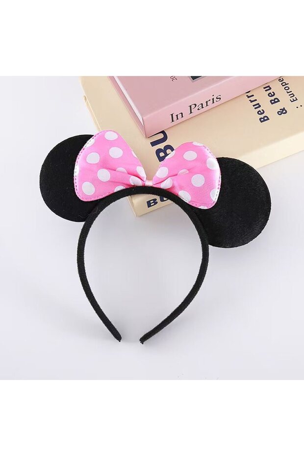 08 Mickey Headband Cartoon Cute Bow Minnie Headband Children's Holiday Cosplay Party Headwear