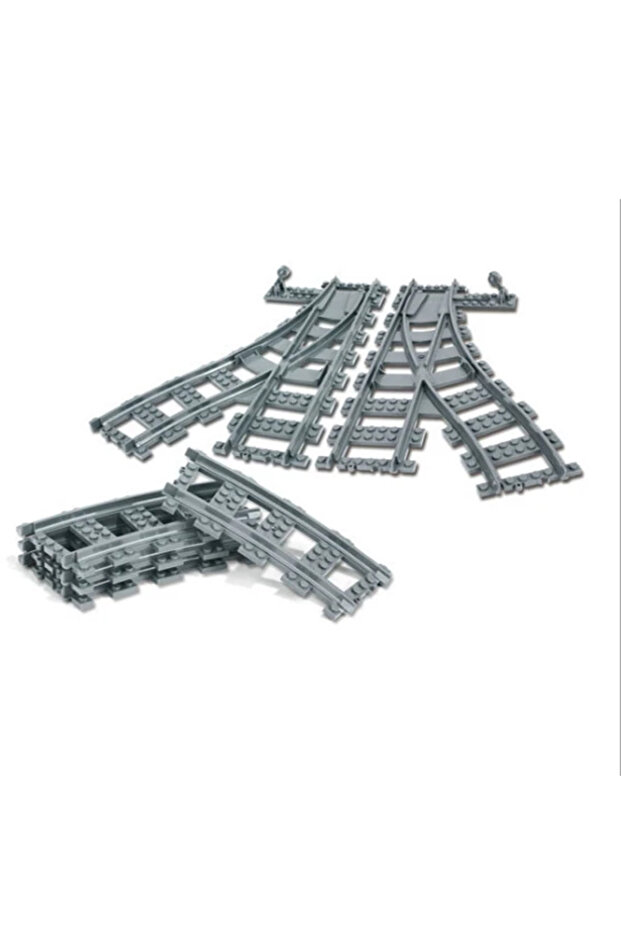 98215-1 no box Straight Train Tracks Curved Accessories Car Blocks Building Sets DIY 10-100 Pcs Kids