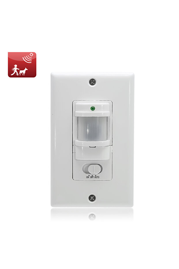 110-220VAC Wall Mounted Motion Sensor Switch With ON/OFF/Auto Mode, Automatic Infrared LED Light ...