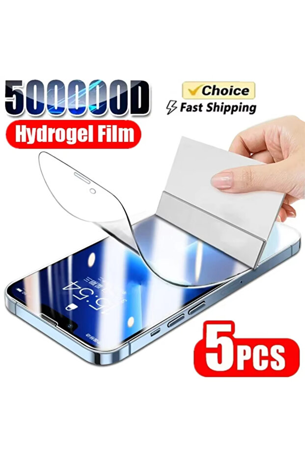 5Pcs Hydrogel Film For iPhone 15Pro Max NNBILI 5Pcs Full Cover Hydrogel Film For iPhone 13 12 11 14