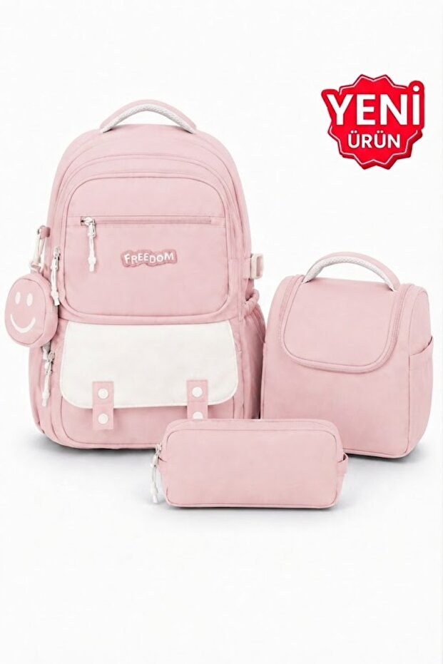 Ultra-Luxury Waterproof Children's Primary School Bag with Wallet Accessories, Thermal Lunch Box and Pencil Case