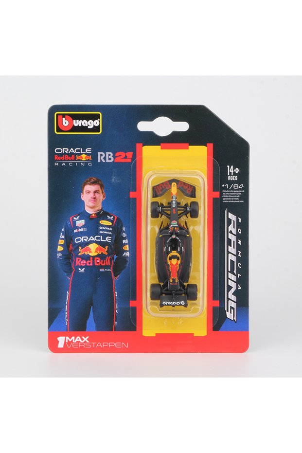 No.1 Verstappen Bburago 1:64 2025 F1 Alloy Car Model SF25 RB21 W16 MCL39 Red Bull Mercedes Ferrari M