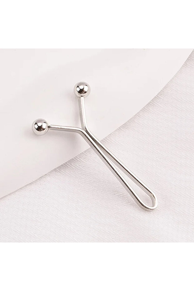 sybz-silver-10PCS 10pcs Invisible Metal Waist Clips Adjustable Button Clips for Jeans and Clothes Ti