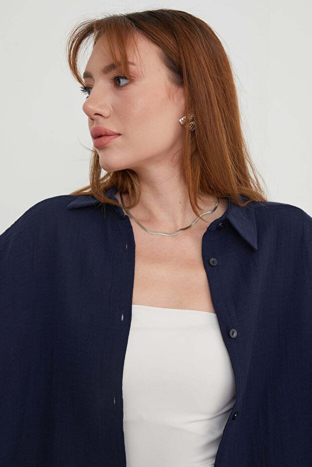 Basic Oversize Shirt - 5
