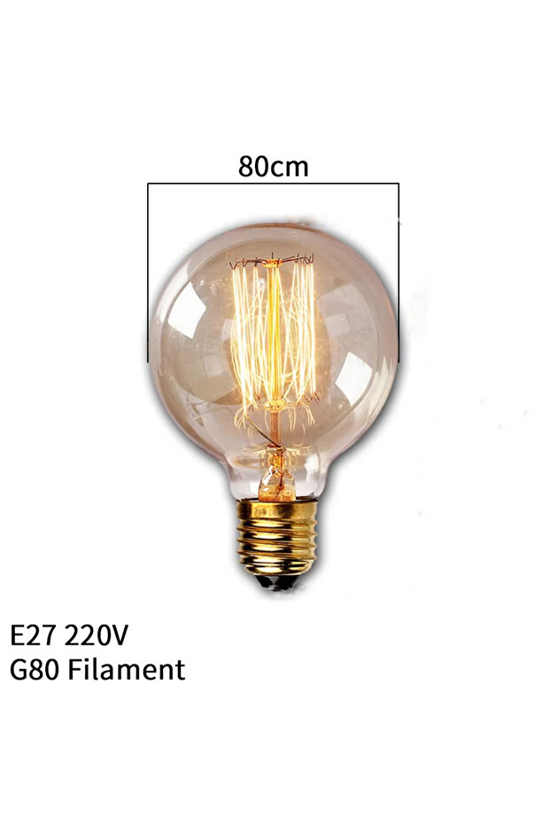 G80 Filament Dimmable Edison Light Bulb E27 40W Retro Vintage Edison Bulb Incandescent Ampoule Bulbs