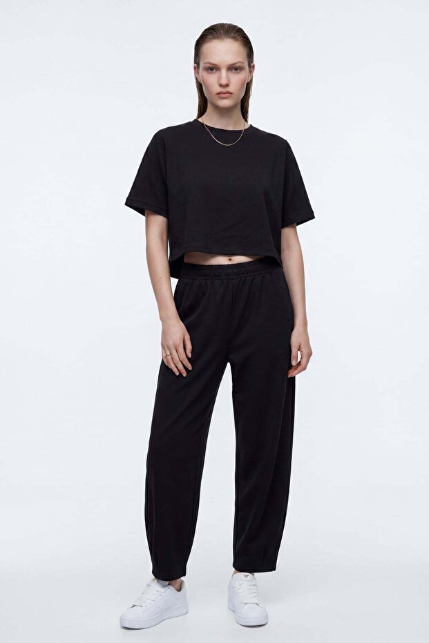 Crew Neck Modal Shalwar Trousers Set