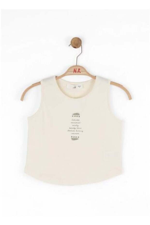 Nk Girl's Sleeveless Blouse 8-14 Years Old Cream