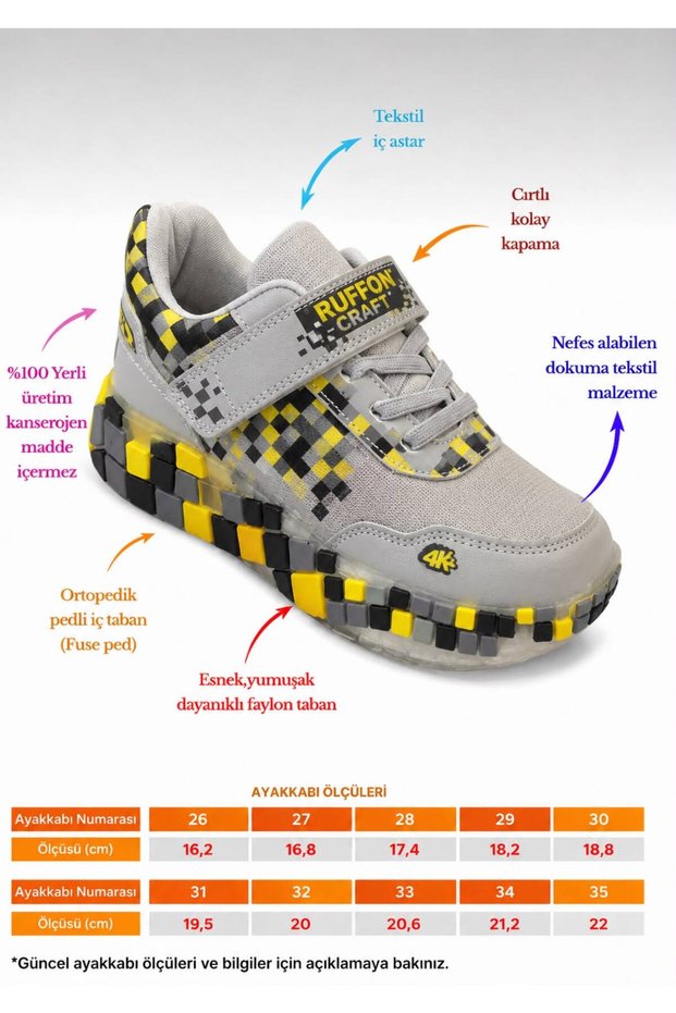 Easy-To-Wear Velcro Breathable Anti-Sweat Jenks Craft Children's Sports Shoes