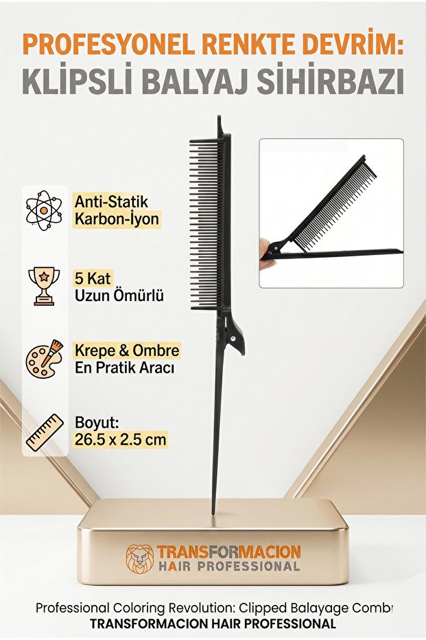 مشط كريب متدرج مع مشبك Solingen720499