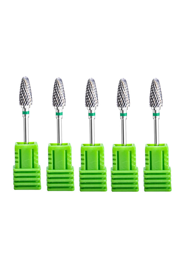 5pcs-C 5Pcs Ø2.35 X 6mm Stainless Steel Burs 3/32 Inch Shank Cutting Burr For Rotary Tool Use For De
