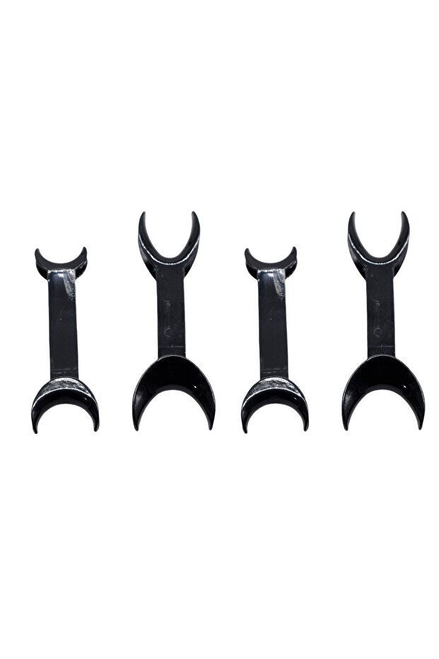 2L and 2M 4Pcs Dental Intraoral Lip Cheek Retractor Double Head Orthodontic Mouth Opener Plastic Bla