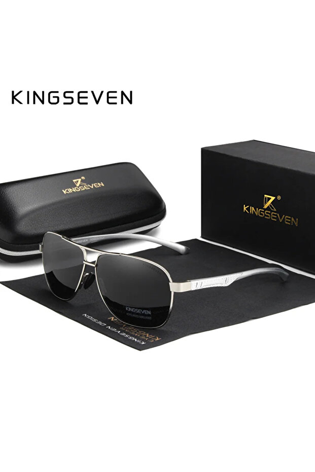 Other Silver Gray KINGSEVEN Polarized Aluminum Sunglasses Men UV400 HD Lens Pilot Eye Protection Pho