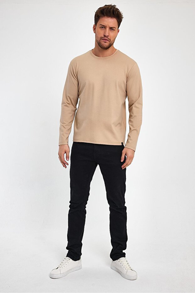 BICYCLE COLLAR BASIC REGULAR FIT SWEATSHIRT (E23-00160 00)