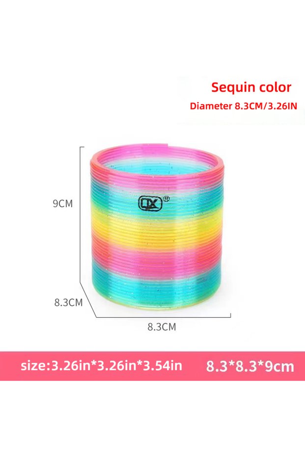 Big Size 1pc 8.3cm Big Size Rainbow Magic Springs Toy for Kids Birthday Party Toys Party Favors Give