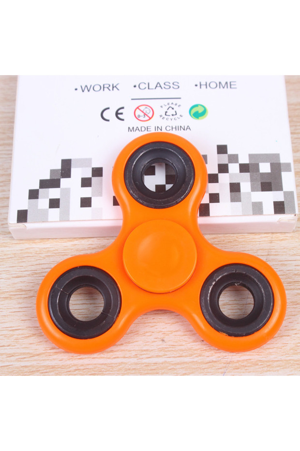 orange ABS Fidget Spinner EDC Spinner For Autism ADHD Anti Stress Tri-Spinner High Quality Adult Kid