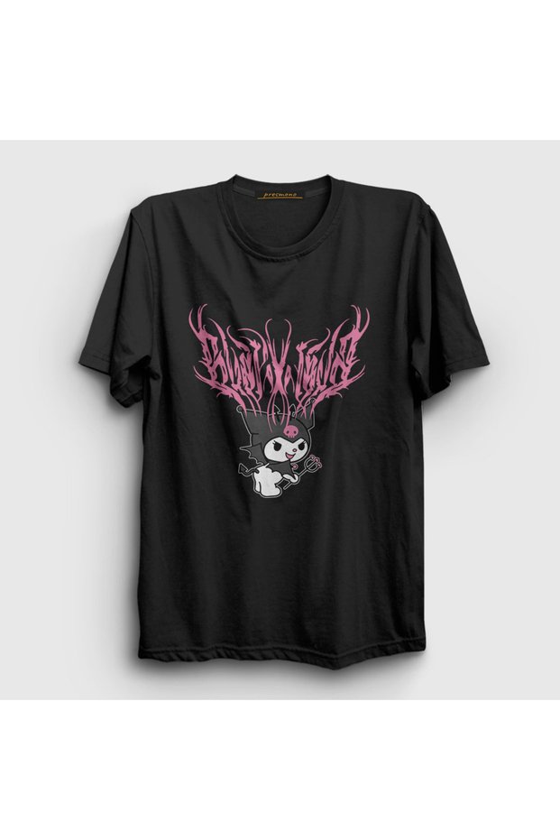 Unisex Black Metal Music Kurami Kuromi T-Shirt 567860Tt
