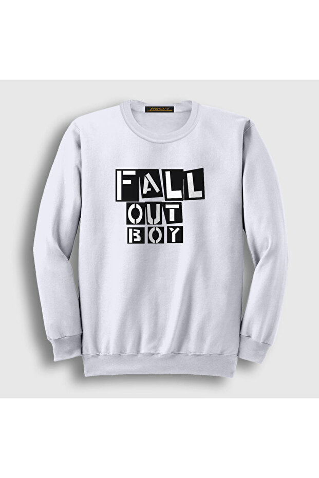 Unisex White Boxes Fall Out Boy Sweatshirt 62097Tt