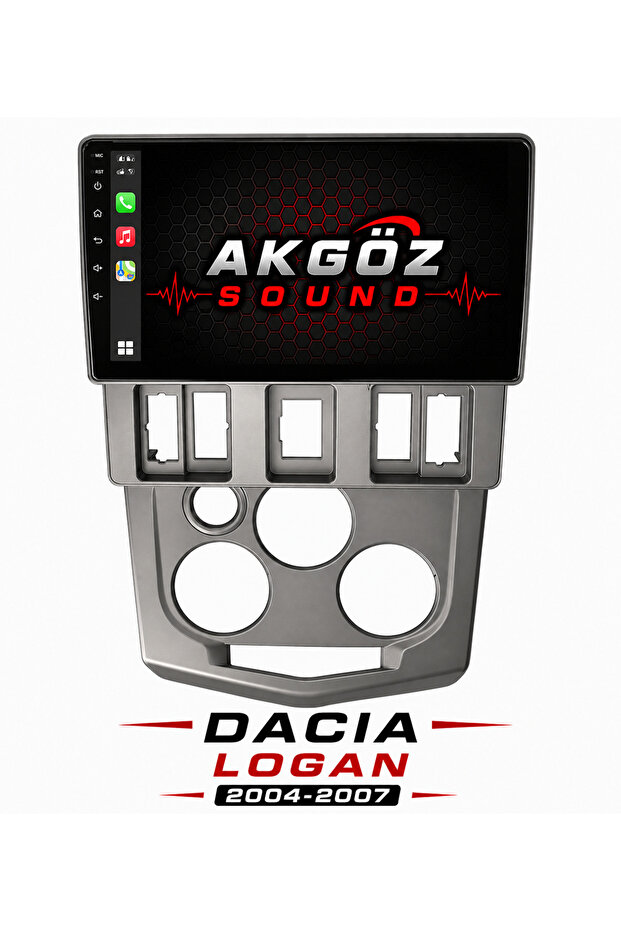 Dacia Logan 2004-2007 Multimedia Frame with 9 Inch Sockets Inside