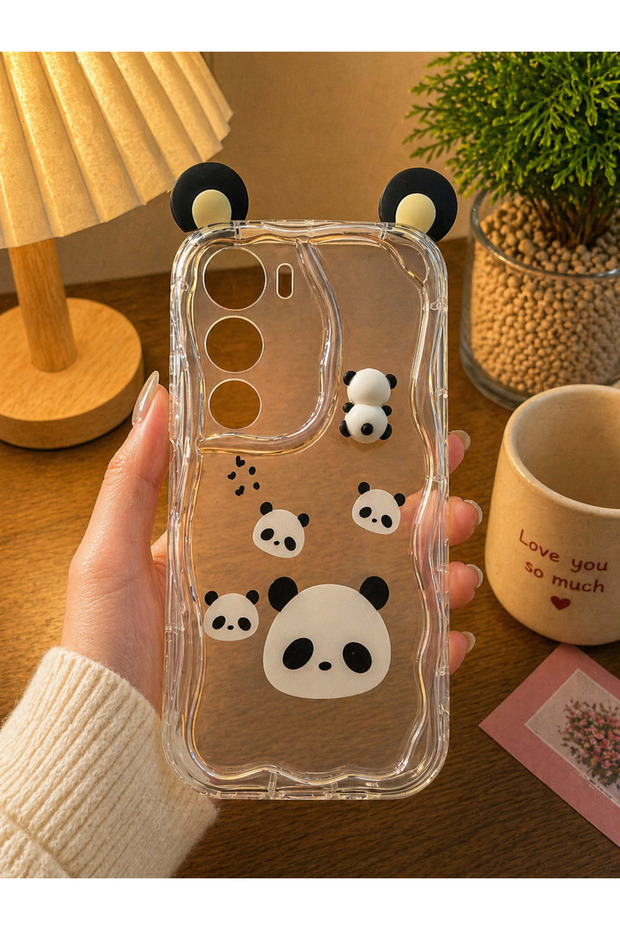 Vivo Y19S Compatible Camera Protected Shock Absorbing Wavy Edge Case