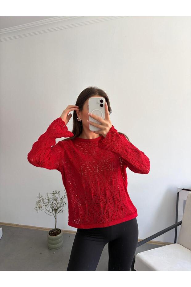 Women's Embroidered Openwork Knitwear