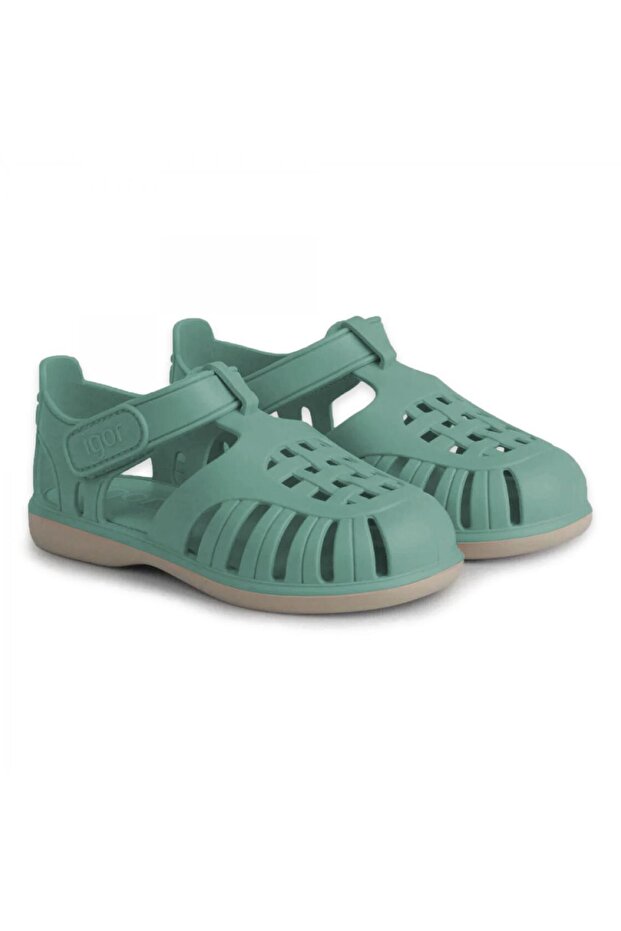 Bb355 Sandale pentru copii Tobby Solid Bicolor Verde - 3