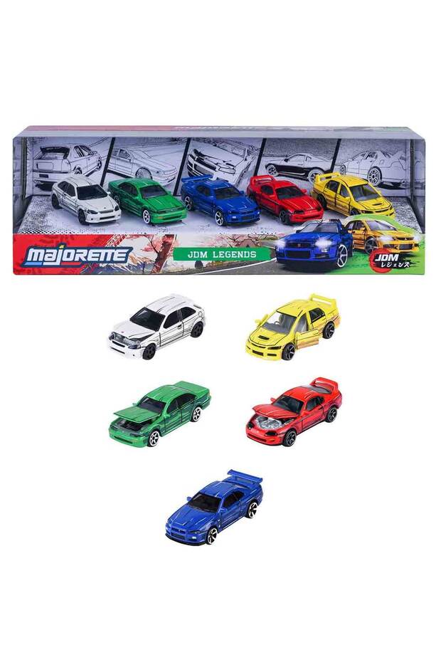 مجموعة من 5 قطع من سلسلة JDM Legends اليابانية بمقياس 1:64