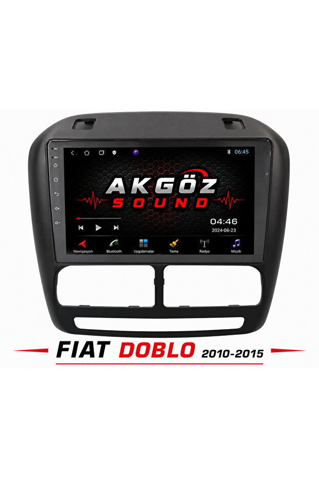 Fiat doblo 2010-2015 multimedia frame with 9 inch socket
