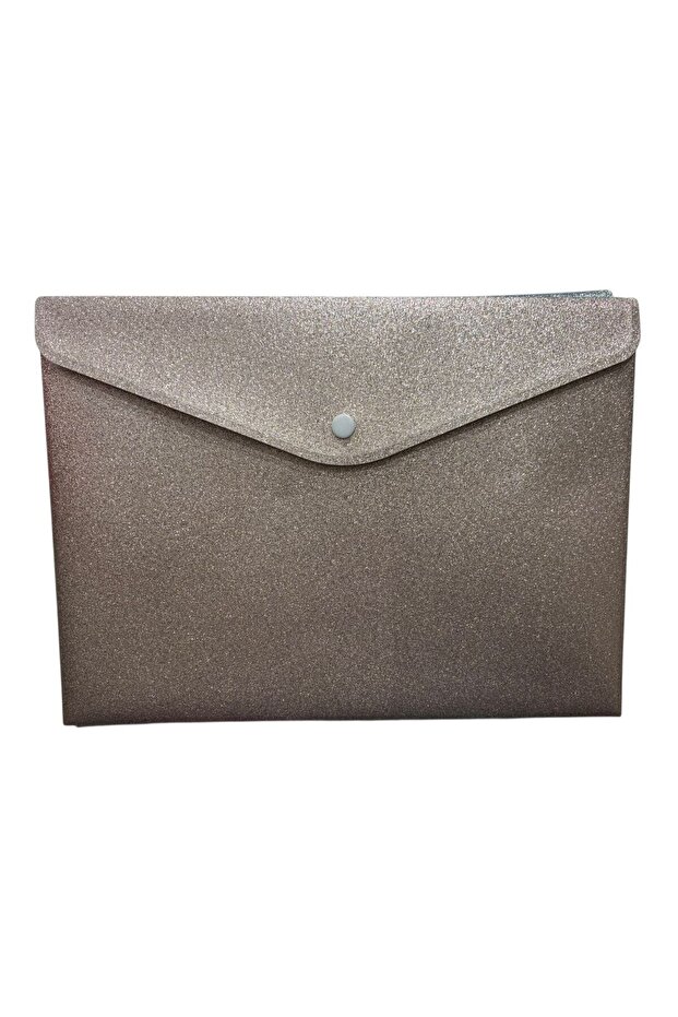 Glittery Envelope File - Brown