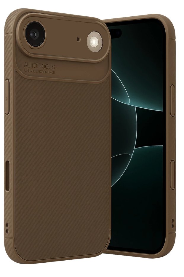 Gldisptm New iPhone 17 Air Auto Focus Carbon Cover (20813) - Brown