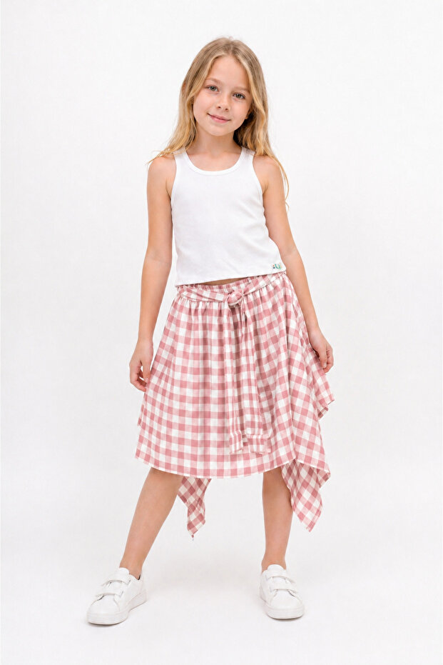 Girl's Asymmetrical Cut Skirt 6-10 Years - 222846