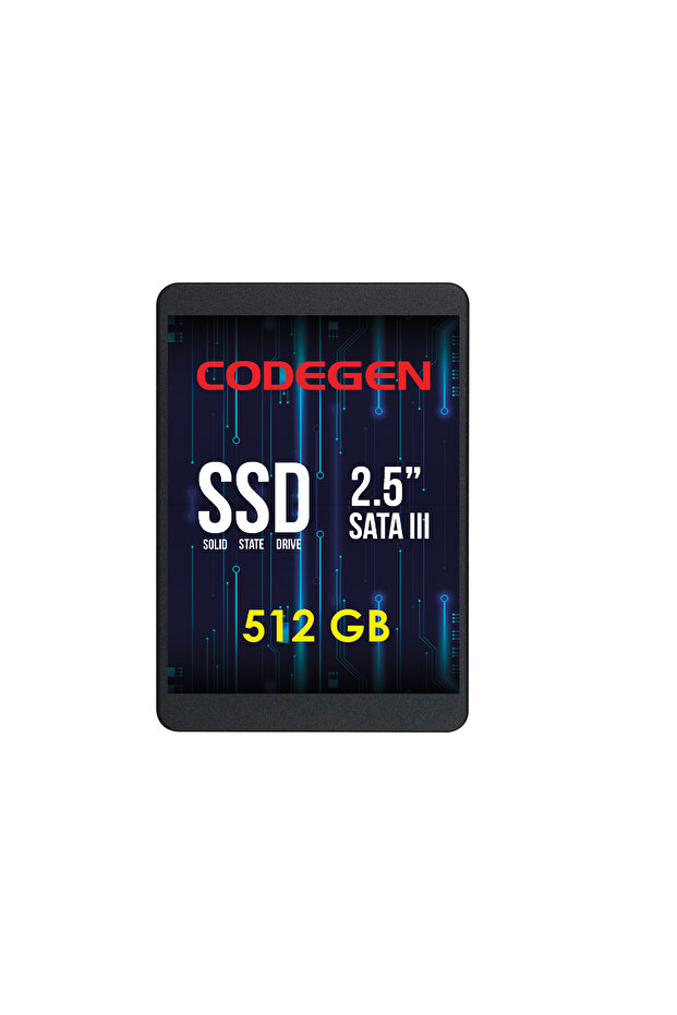 Codegen Cdg-512Gb-Ssd25 2.5" 512Gb (520/480Mb/S) Sata Ssd Disk