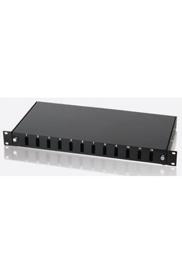 لوحة توصيل فارغة PPR12PSCDX ذات 12 منفذًا من نوع F/O SC DX RAL9005 (10F-SB1U12PSCDX-REA)