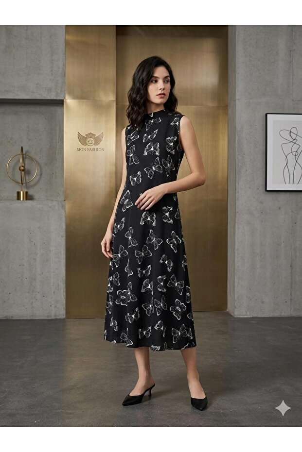Butterfly-printed-frock