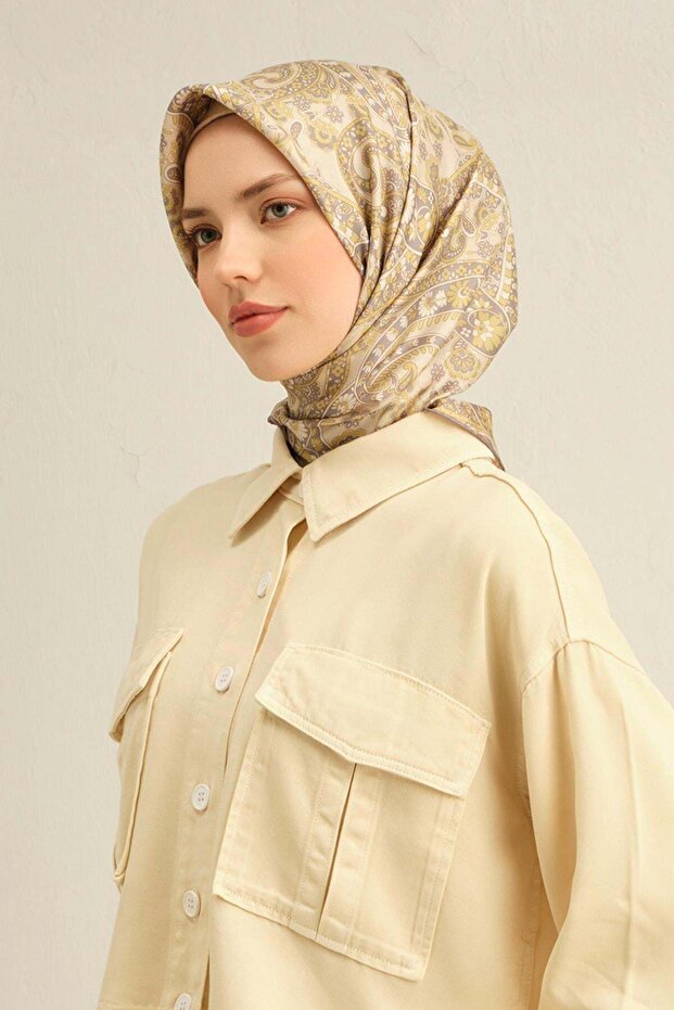 Silk Scarf 2025 Spring-Summer - 9304D-07 - Sura