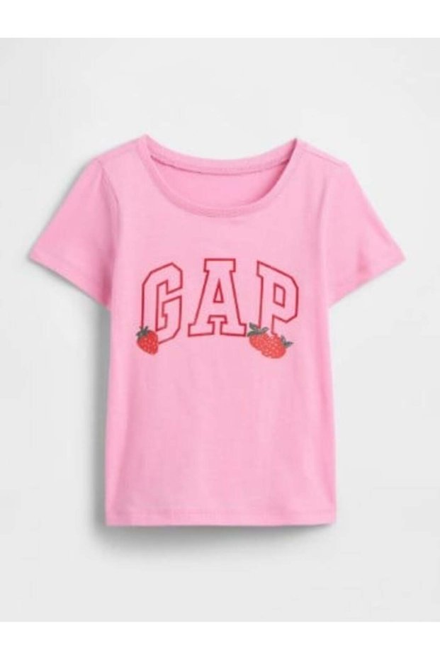 Gap baby girl graphic print short sleeve t-shirt 6 months - 5 years pink