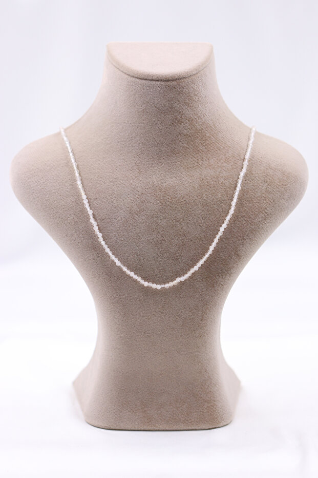 Crystal Quartz Stone Pendant Natural Stone Faceted Cut 2-3 mm