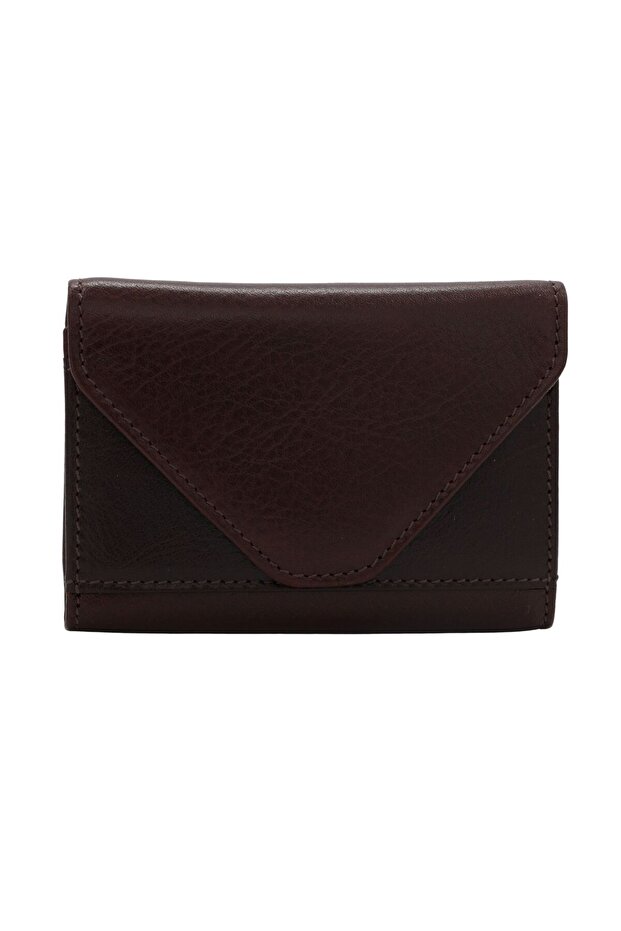 Genuine Leather Accordion Card Holder Wallet