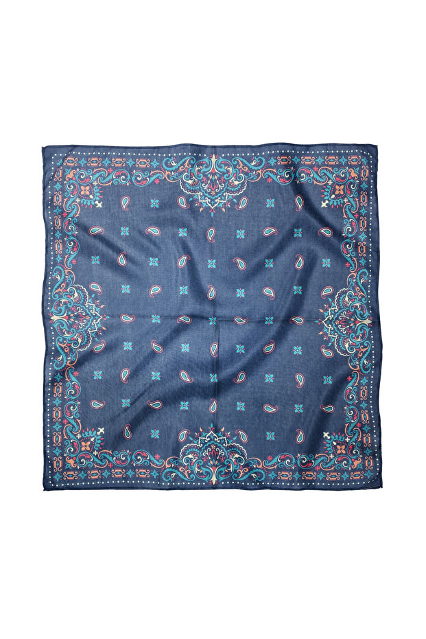 Cotton Polyester Shawl Patterned Scarf / Bandana 60X60Cm