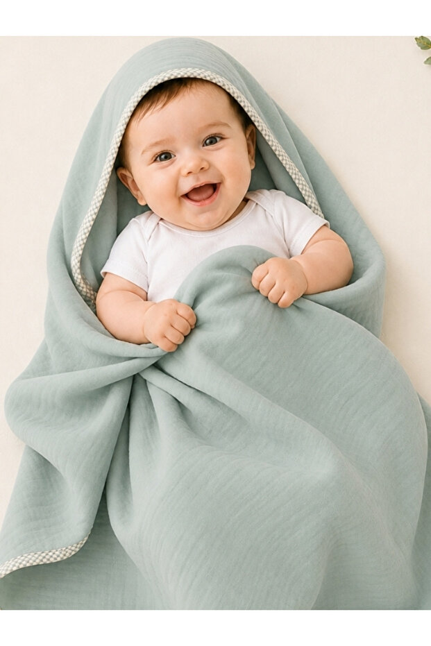 Baby Muslin 100% Cotton Towel Swaddle 80X80Cm Color Options Available