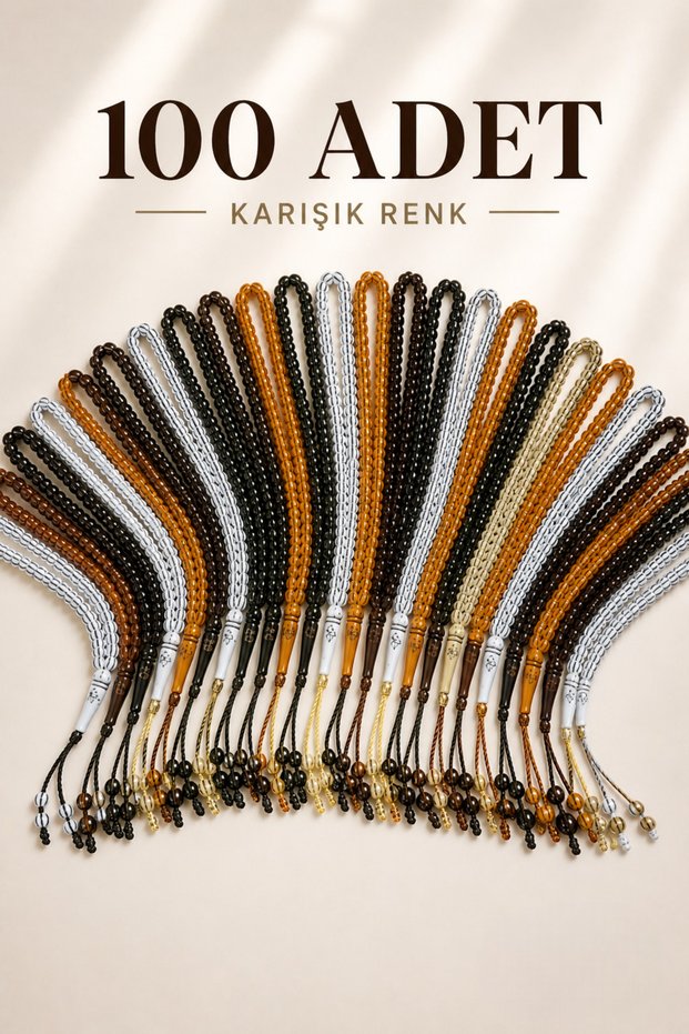 100 Pieces of Mixed Color 99 Prayer Beads Wholesale Distribution Prayer Beads Mevlüt Gift Hac Umrah Organization Prayer Beads