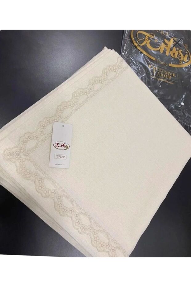 Tablecloth – Dertsiz 12-Person Single Tablecloth Dowry Gift Box Dertsiz Stain-Resistant Garden Linen