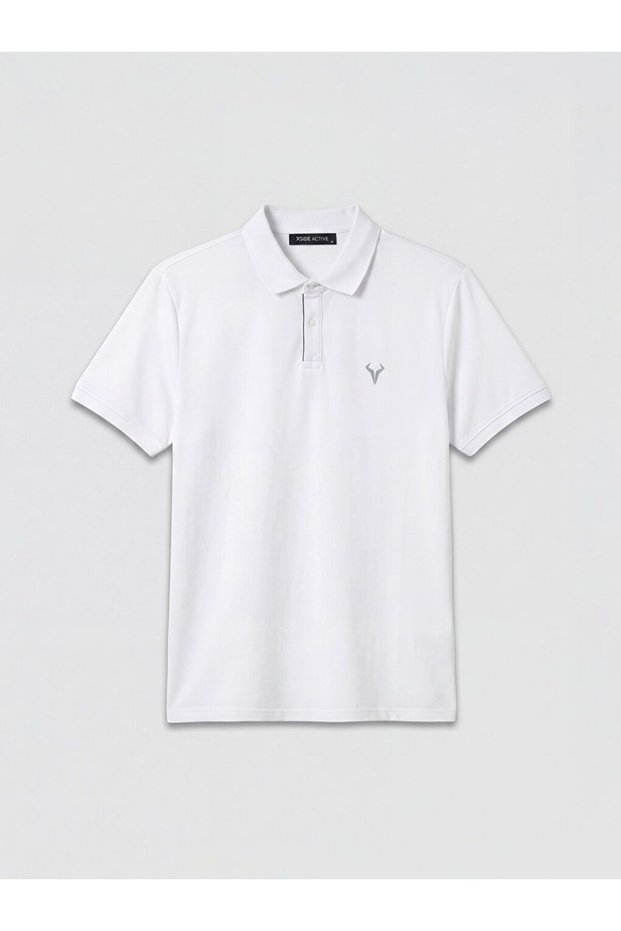 Polo Collar Embroidered Men's Sports T-Shirt