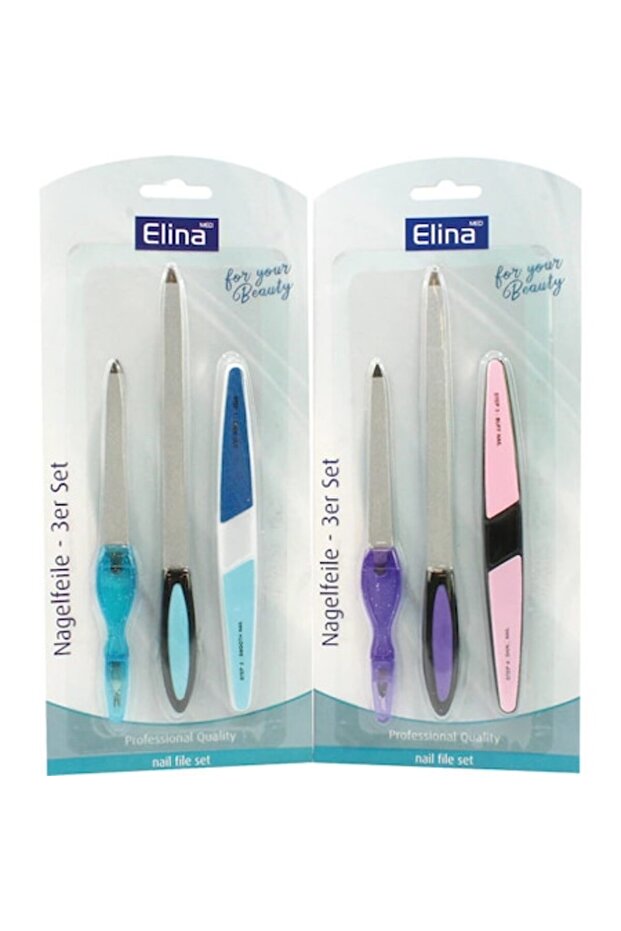 Nail file set, 2 assorted colors