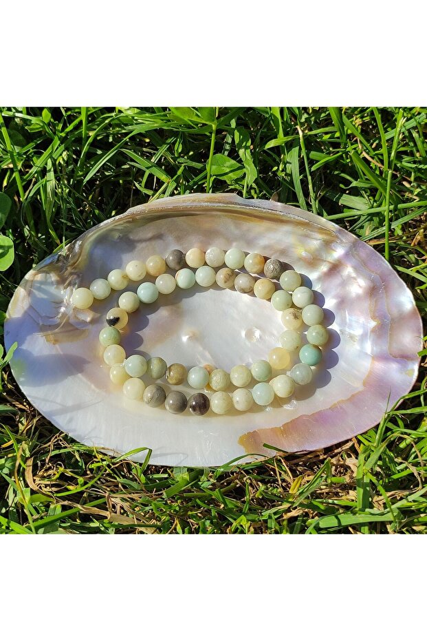 Amazonite B Quality Natural Stone Array (8mm) (certified)